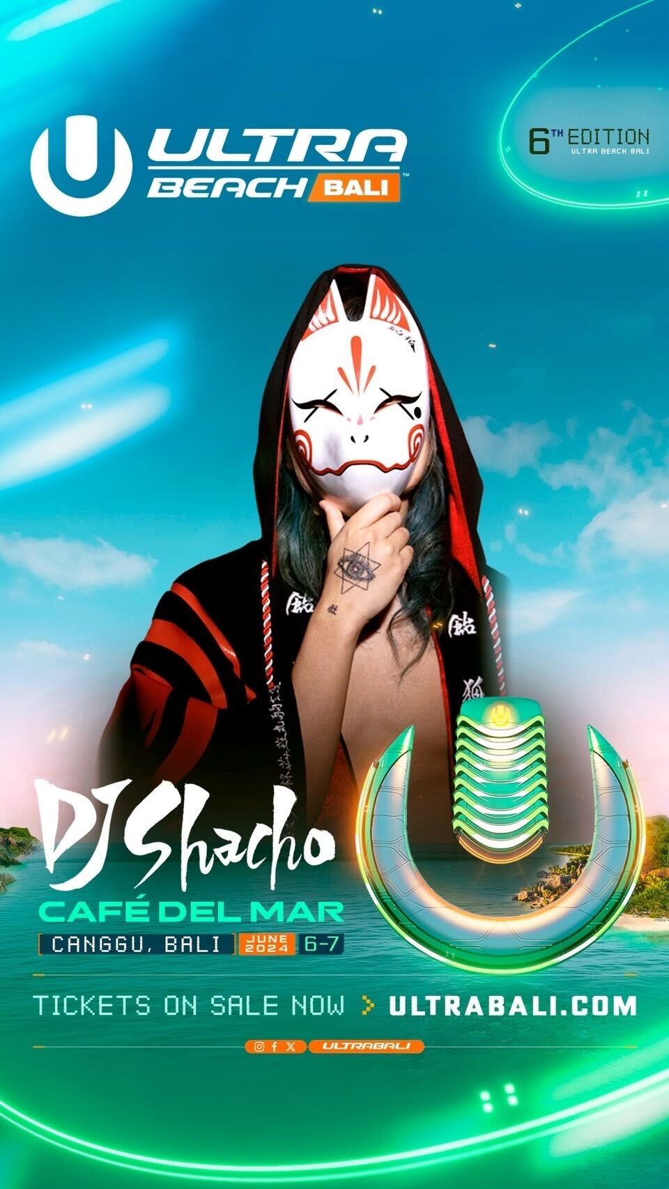 「ULTRA Beach Bali 2024」に出演するDJ社長（提供画像）