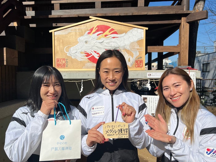 ホッケー女子日本代表“さくらジャパン”、パリ五輪の必勝祈願「1番の目標は金メダル獲得」