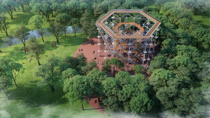 大阪に巨大アスレチック「万博ビースト」万博記念公園に誕生