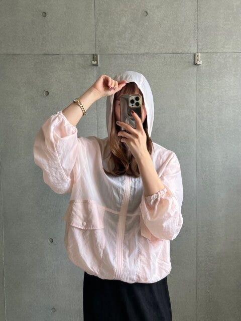 GU　シアー　パーカ　撥水　フード