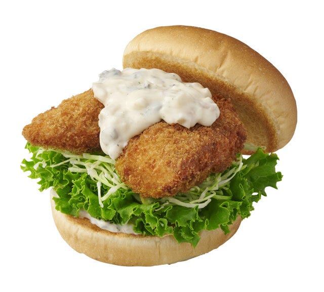 銀座三越 モスバーガー モス越 ハンバーガー 銀座三越 モスバーガー モス越 ハンバーガー 真鯛カツバーガー