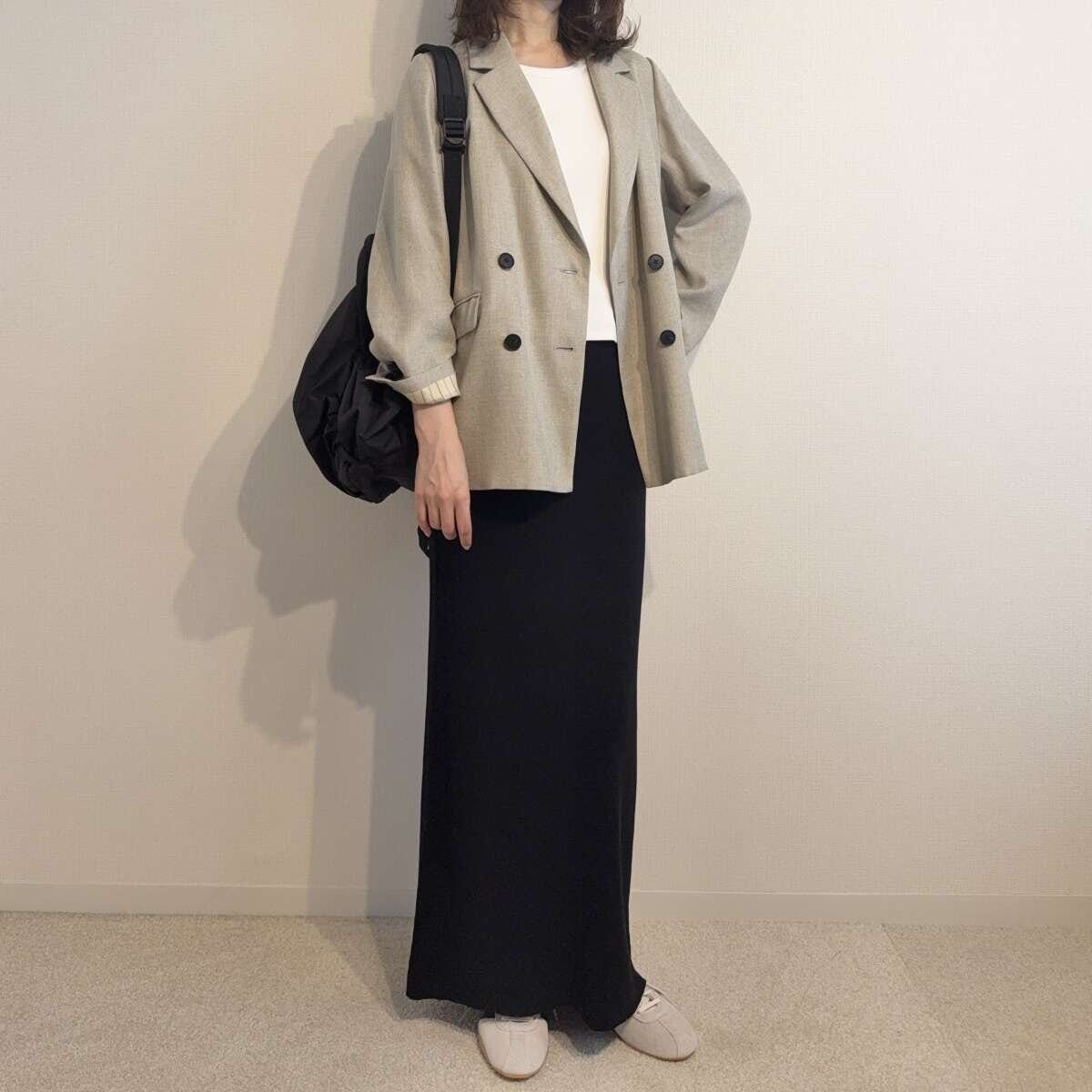 カレンソロジー　コットンリブタイトスカート　コーデ　ジャケット　お仕事