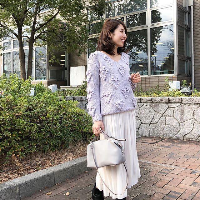 トップスをインしないで作る オシャレな冬コーデ スカート編 モデルプレス