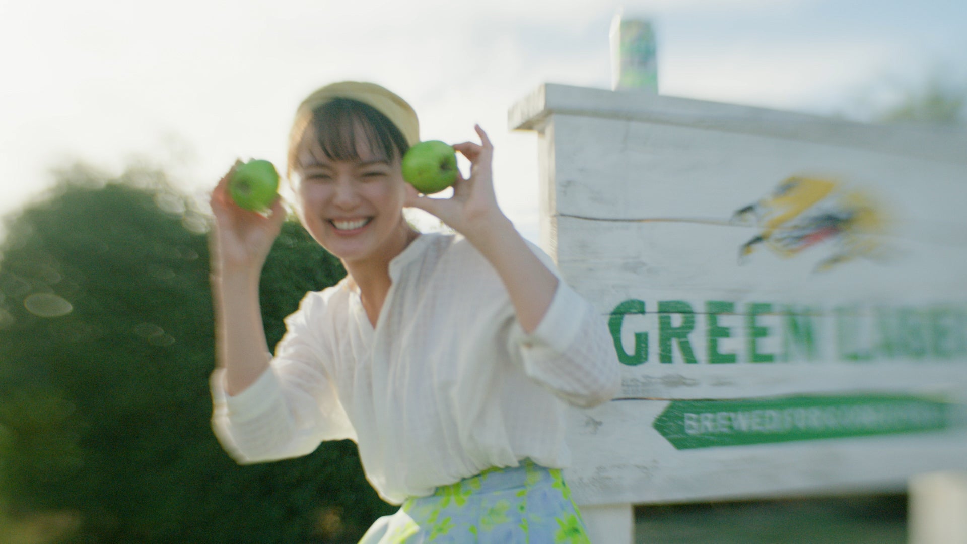 多部未華子／TVCM「GREEN JUKEBOX 始篇」より（提供写真）