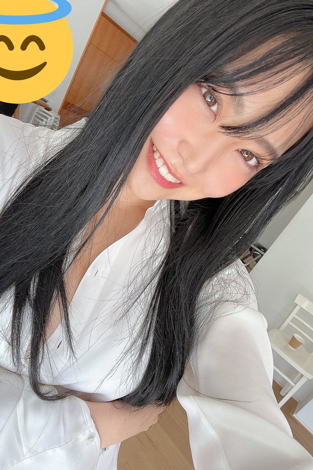 NMB48白間美瑠｢黒髪復活｣彼シャツ姿で報告｢みるるん最強｣｢しっくりくる｣と反響