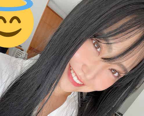 NMB48白間美瑠「黒髪復活」彼シャツ姿で報告「みるるん最強」「しっくりくる」と反響