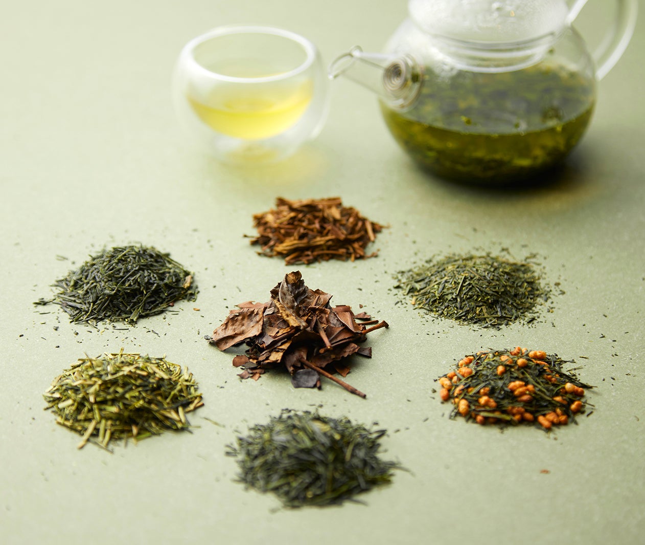 7種の宇治茶の飲み比べ／画像提供：ハイアット リージェンシー 大阪