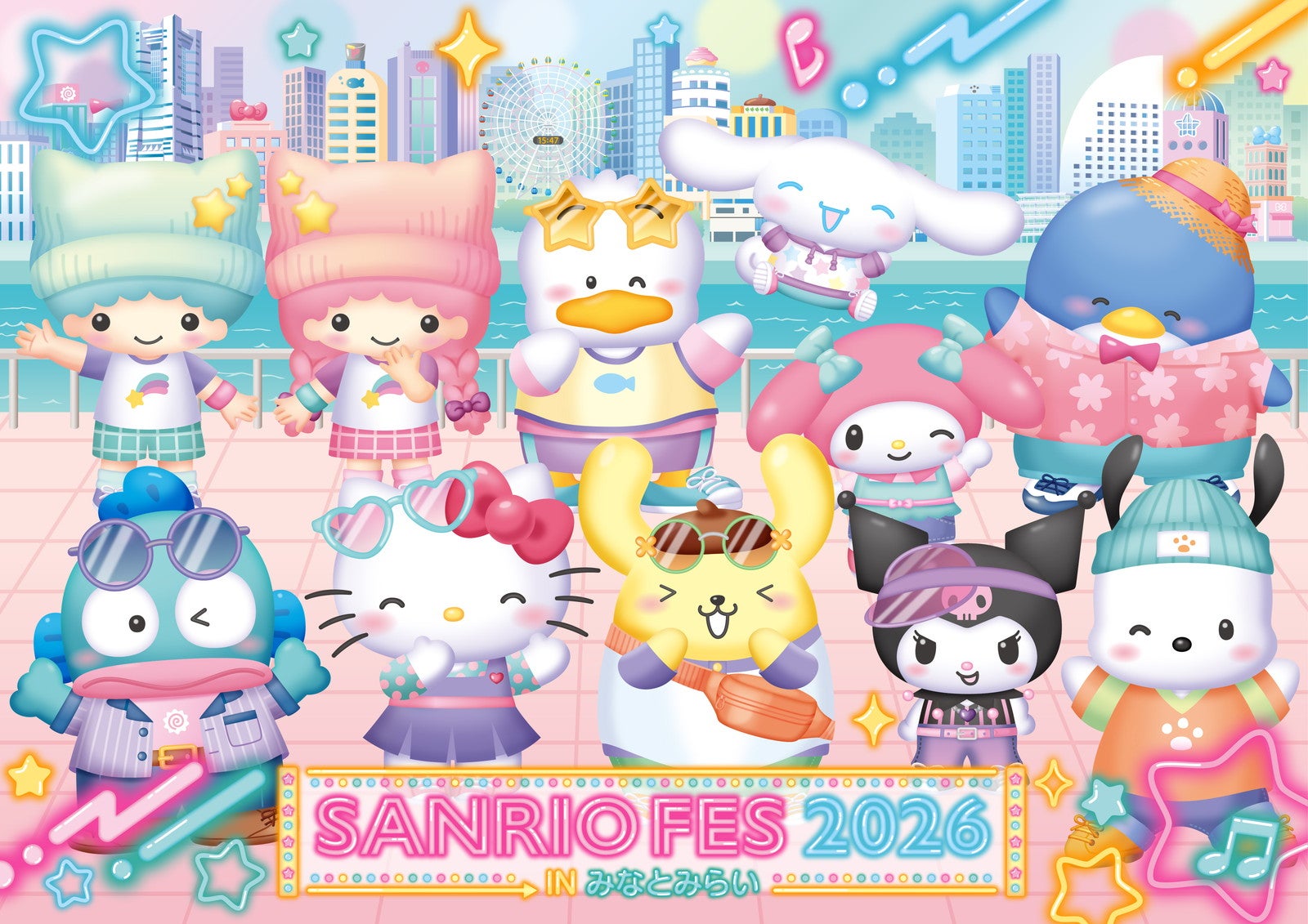 「サンリオフェス2026」横浜・みなとみらい駅周辺で開催 特別装飾やキャラボイス改札機に搭載