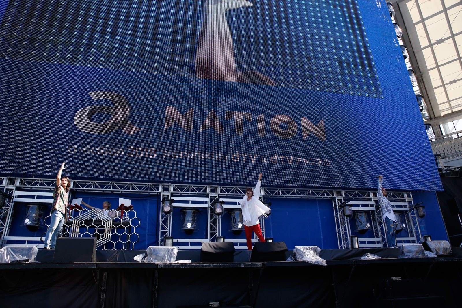 25日に出演したTHE BEAT GARDEN （写真提供：avex）  