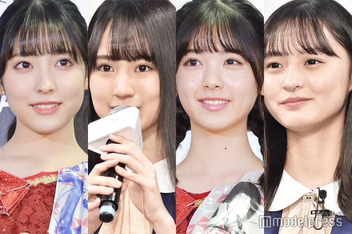 早川聖来、賀喜遥香、筒井あやめ、遠藤さくら（C）モデルプレス