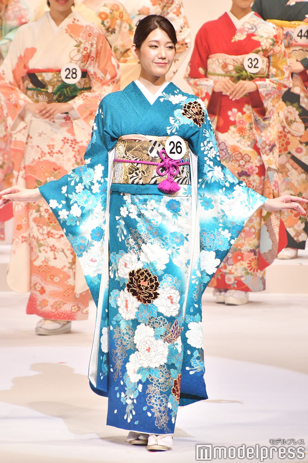 着物審査の様子／「2020ミス・インターナショナル日本代表選出大会」（C）モデルプレス