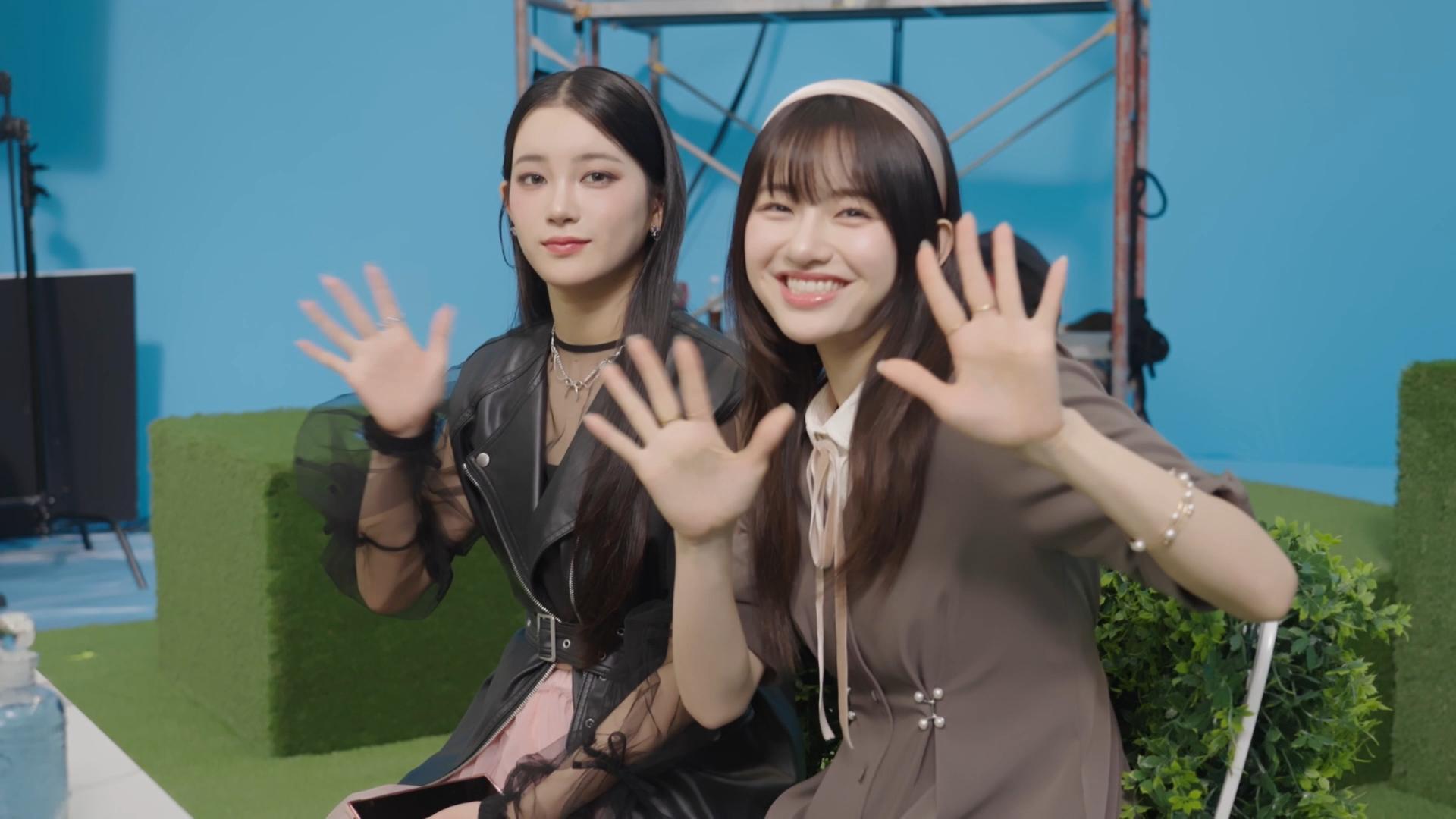 ME:I／MIU（櫻井美羽）、COCORO（加藤心）「ホットペッパービューティー」新WebCMより（提供写真）