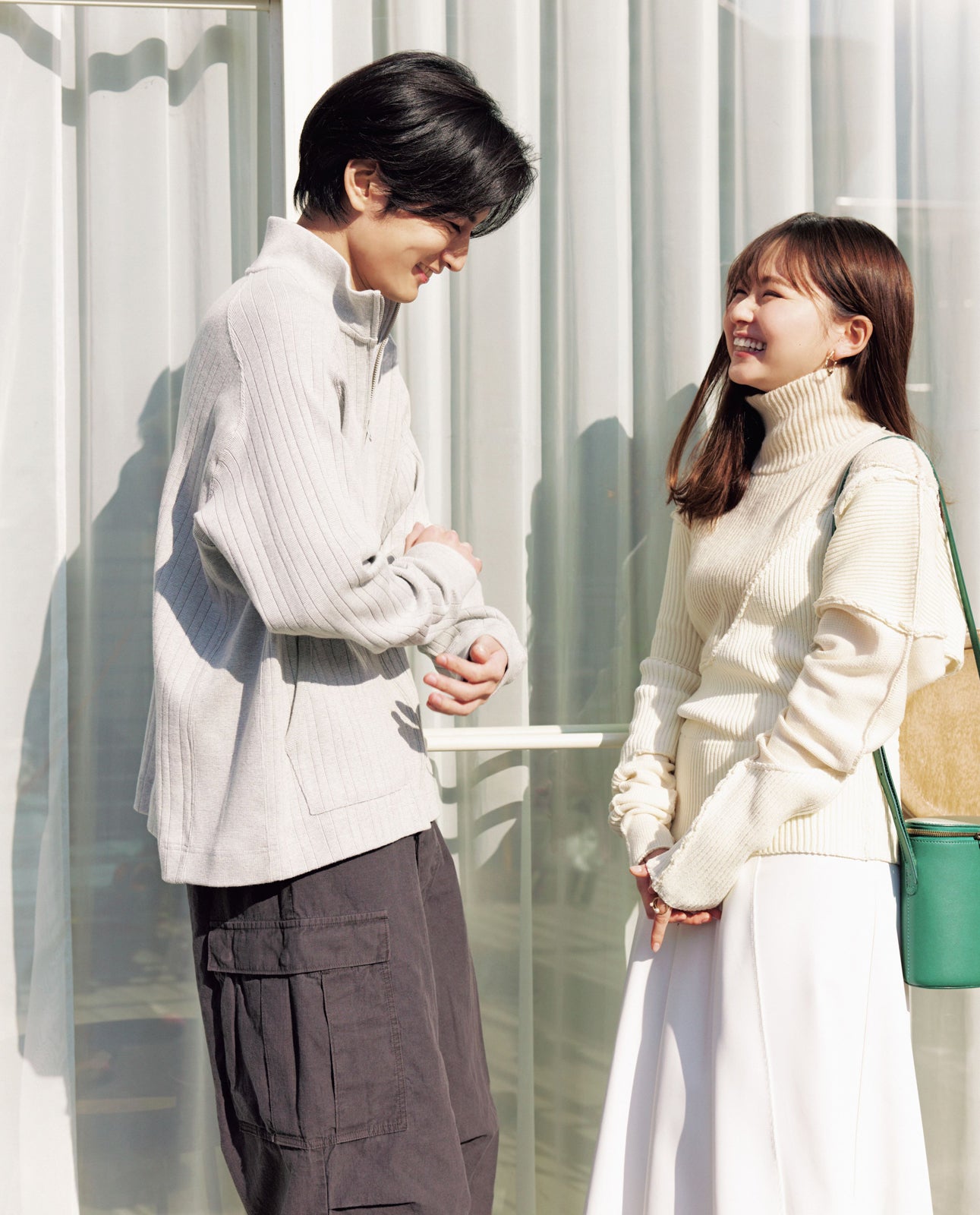 山田杏奈＆渡邊圭祐、初デート・喧嘩・バックハグ…初共演で“世にも美しい幸せカップル”熱演