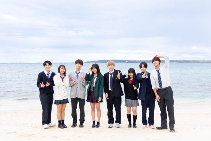 らいあ、しいな、まやと、ゆな、れん、るる、ゆうま、たいよう「今日、好きになりました。-蜜柑編-」(C)AbemaTV, Inc.