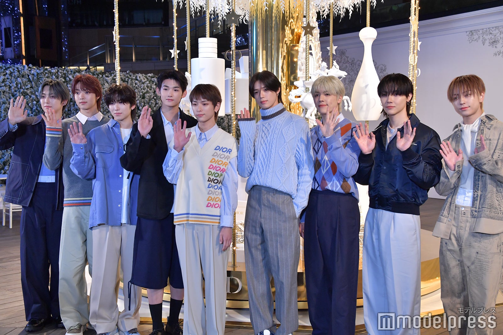 &TEAM（左から）FUMA、EJ、YUMA、JO、HARUA、K、MAKI、NICHOLAS、TAKI（C）モデルプレス