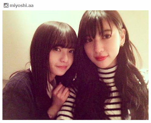 三吉彩花、乃木坂46齋藤飛鳥は「sister」 「最強姉妹」とファン歓喜/三吉彩花Instagramより