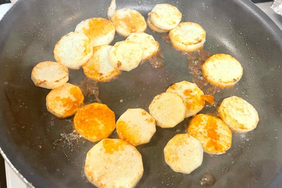 長芋のバター醤油焼き