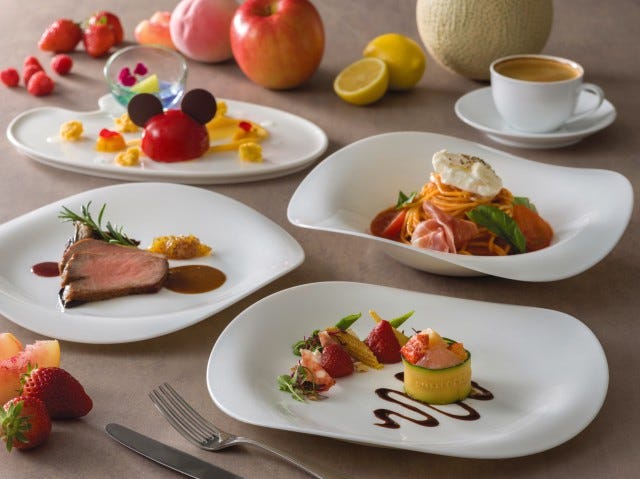 東京ディズニーシー20周年スペシャルコース(5,200円)提供店舗:リストランテ・ディ・カナレット(C)Disney