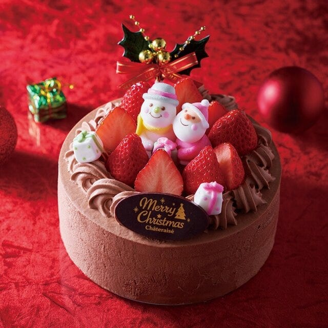 シャトレーゼのホールケーキ4選 シャトレーゼの卵と小麦粉を使用していないXmasチョコデコレーション14cm