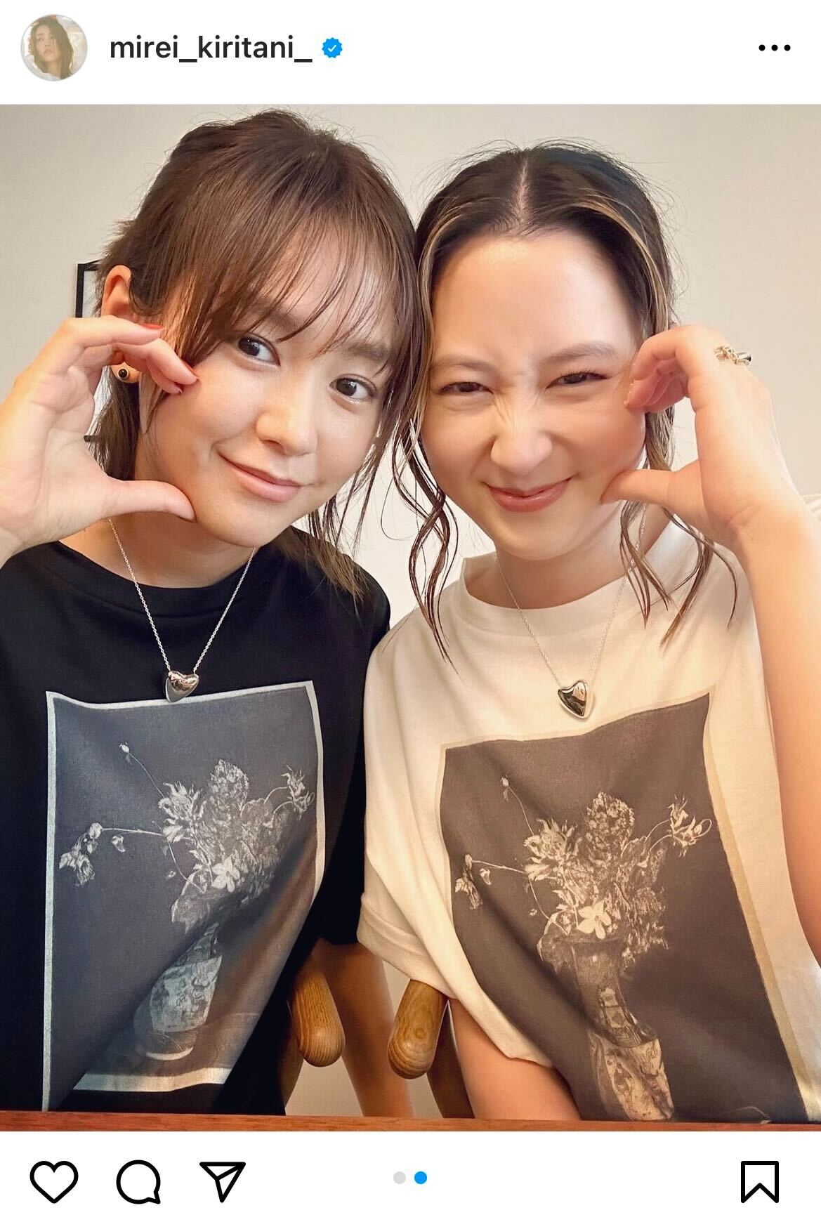 桐谷美玲、河北麻友子／桐谷美玲Instagramより