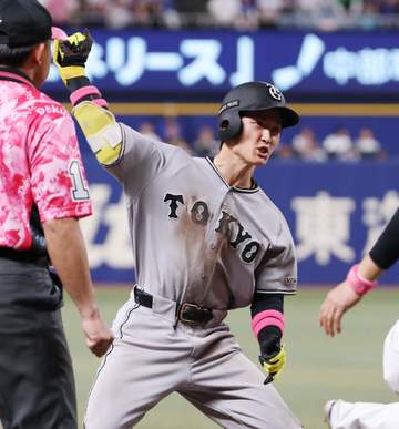 巨人 今季最多9得点で連敗を3で止める 若き力が躍動 平山が先制打 六回は浦田が逆転2点三塁打