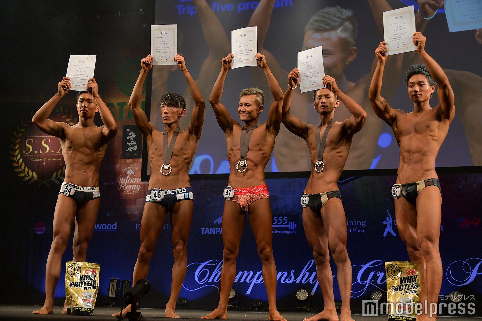 「スタイリッシュ・ガイ部門」ミドルクラス上位5名（C）モデルプレス