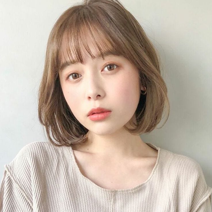 画像4 11 丸顔さんに似合うおすすめボブ特集 小顔に見せる相性の良い髪型をご紹介 モデルプレス