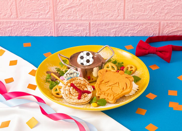 少年探偵団のデザートプレート「名探偵コナン 連載30周年記念カフェ」(C)青山剛昌/小学館