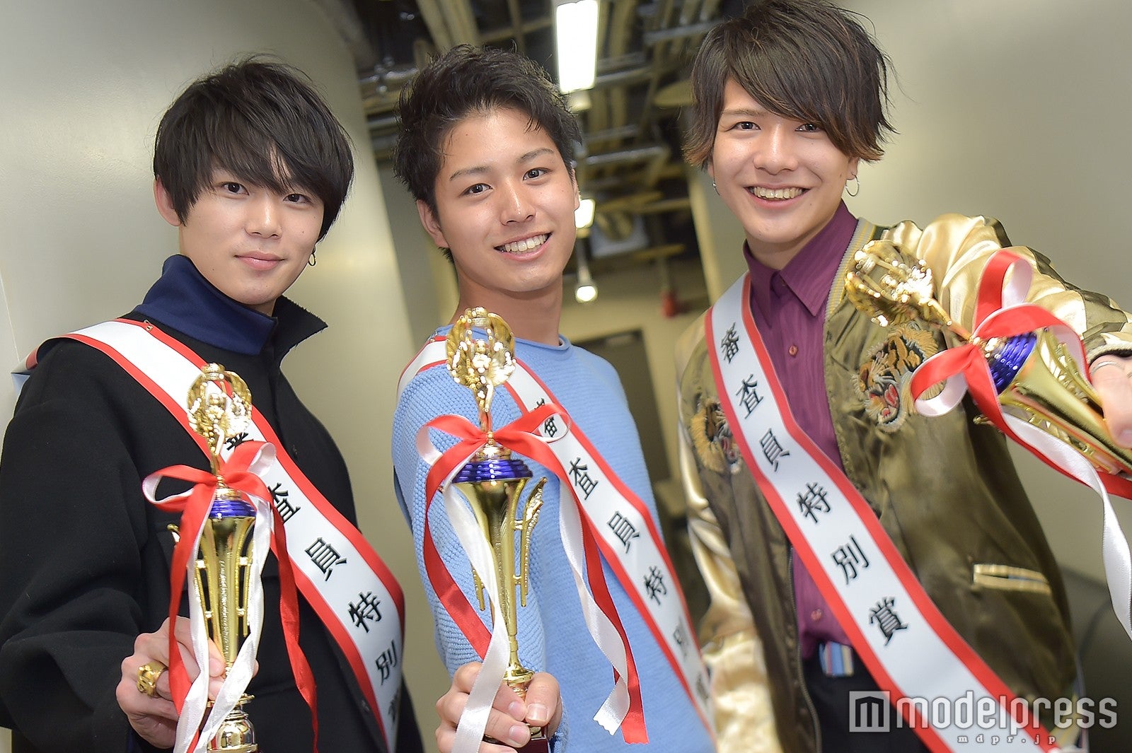 （左から）丸本拓永さん、臼田太晟さん、塙旺雅さん