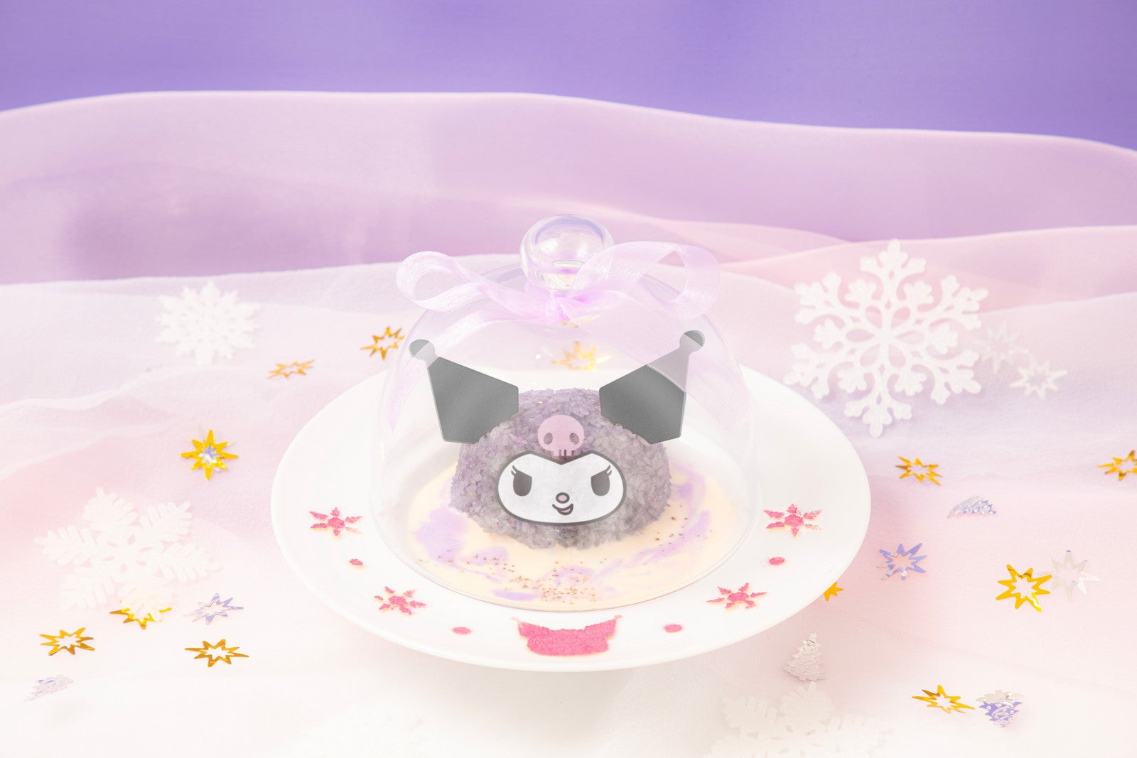 “乙女なクロミ”をイメージ「クロミ カフェ」新宿に限定オープン　白×紫色のシチューやバーガー