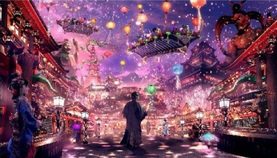 ネオジャパネスクの世界を提供する体験型商業施／画像提供：羽田みらい開発