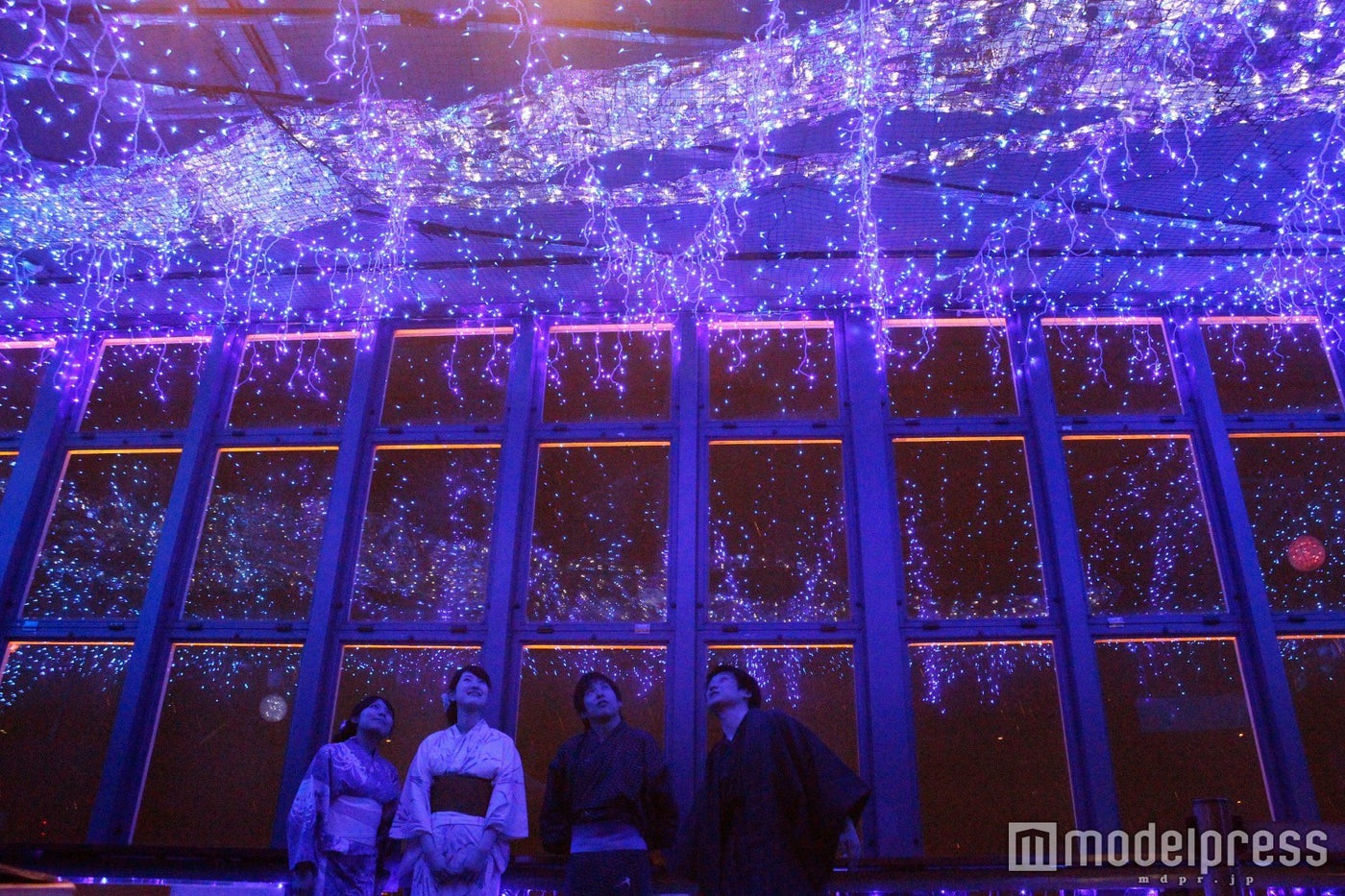 東京タワー、LED16万個の“天の川イルミ”が幻想的な七夕空間を演出／画像提供：東京タワー
