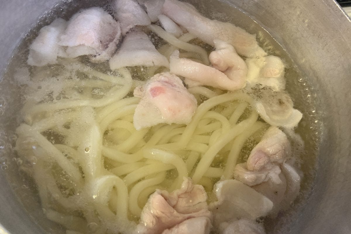 サラダうどん
