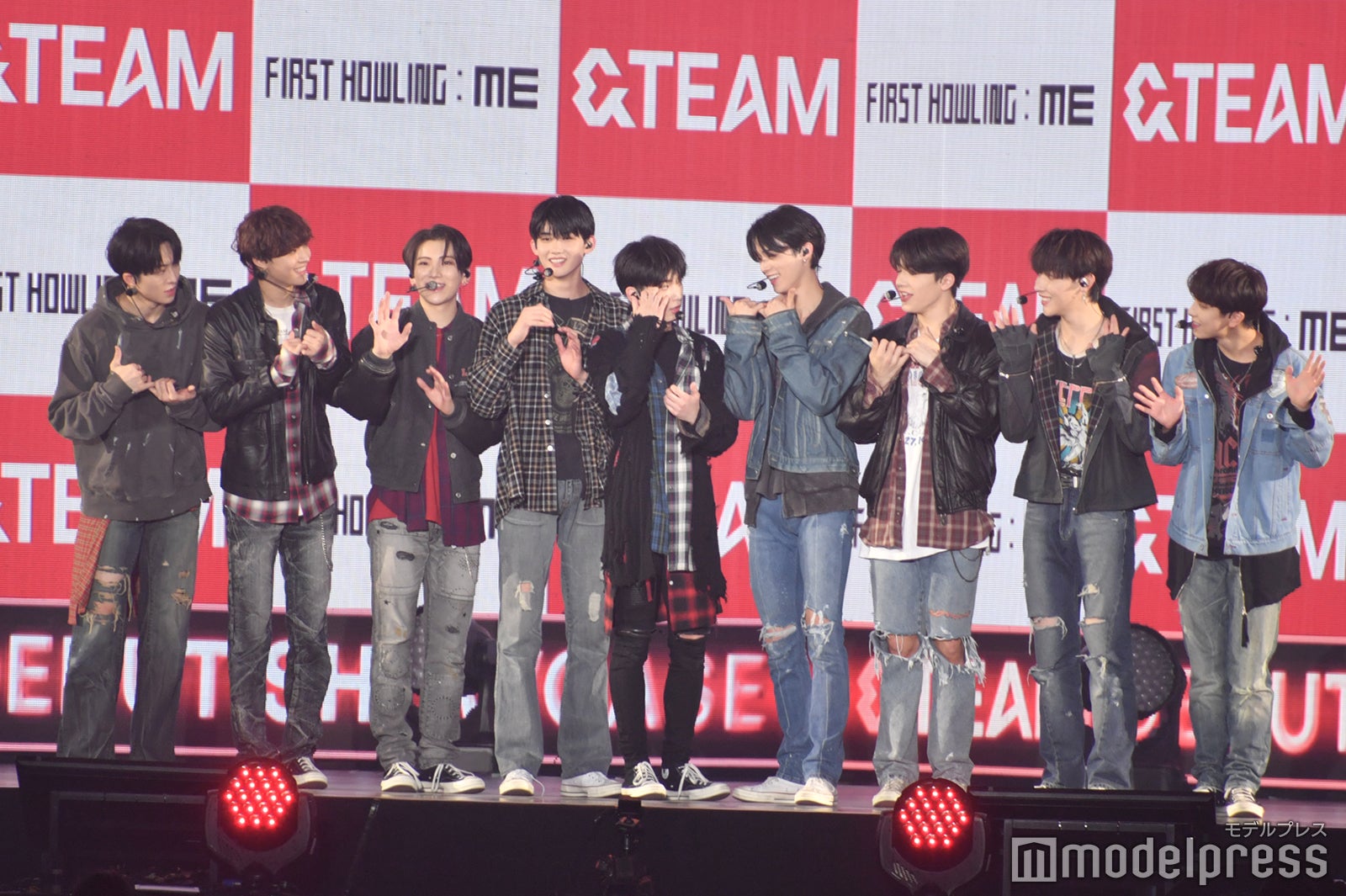 FUMA、EJ、YUMA、JO、HARUA、K、MAKI、NICHOLAS、TAKI／&TEAM（C）モデルプレス