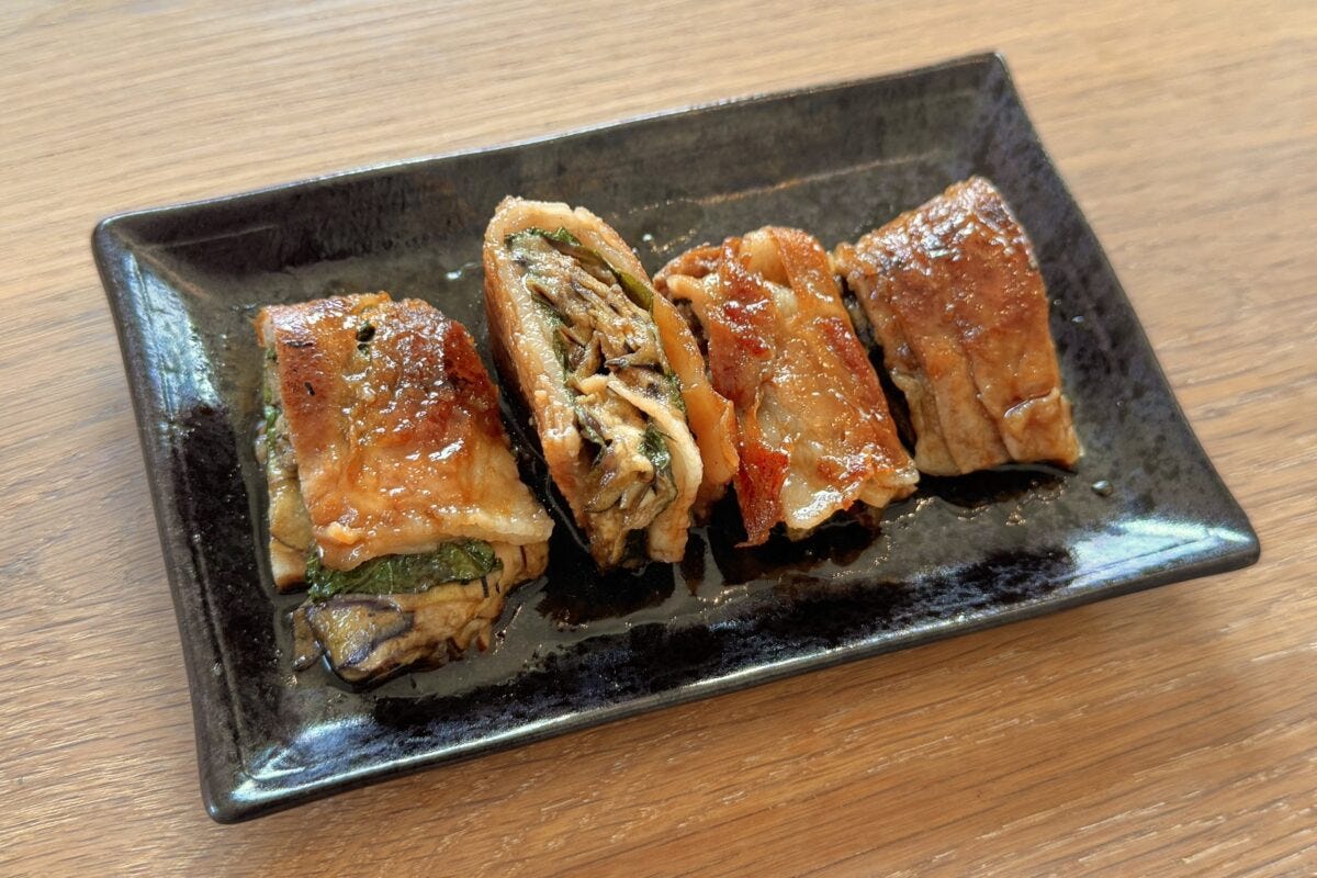 ふじたかなのワールドクッキング　豚バラなす折りたたみ焼き