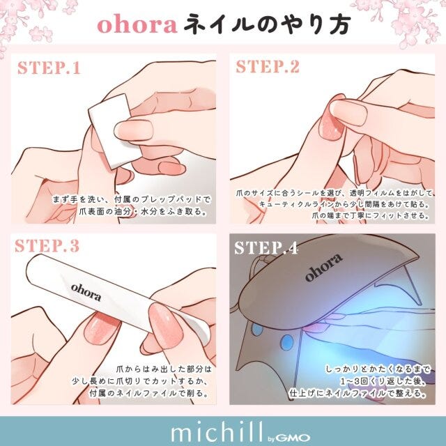 ohora　ネイルのやり方