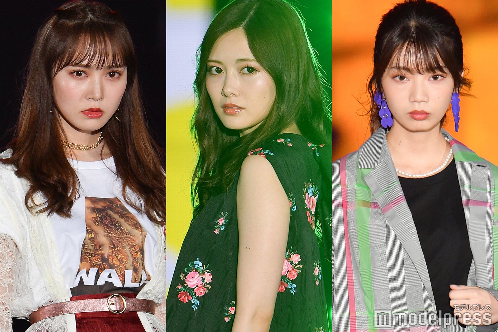 加藤史帆、白石麻衣、高本彩花（C）モデルプレス