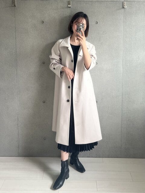 GUのコートの着方