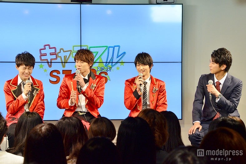 （左から）上村海成、伊勢大貴、横浜流星、平牧仁