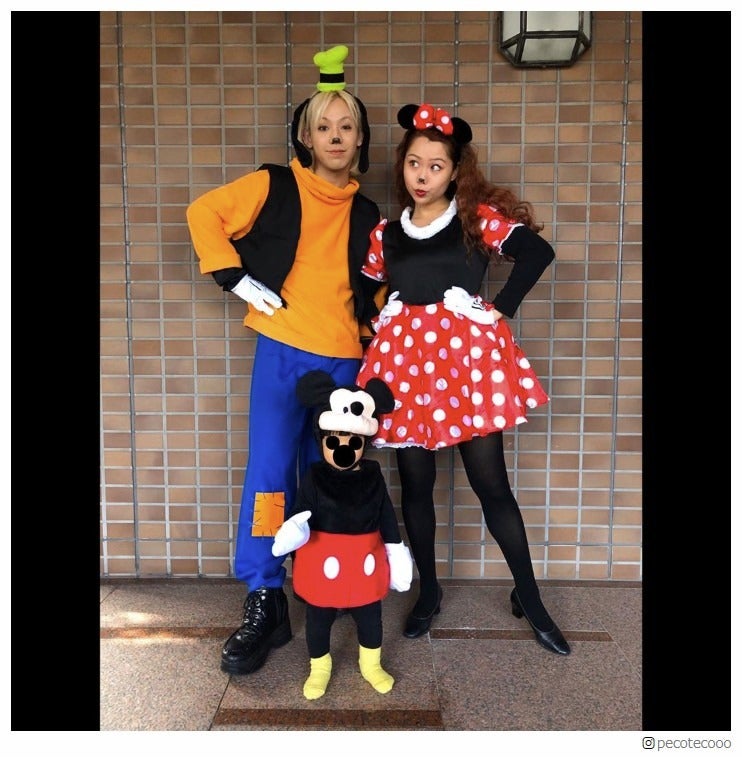 ぺこ＆りゅうちぇる、息子・リンクくんと「ミッキーマウスと仲間たち」コスプレ披露 