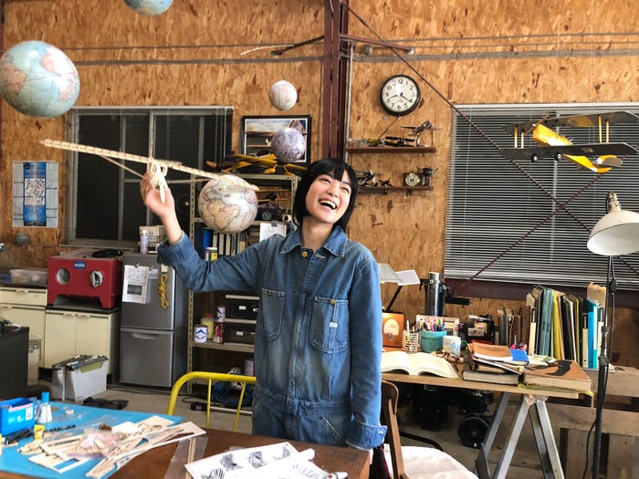 吉田美月喜/CM撮影オフショット(画像提供:所属事務所)