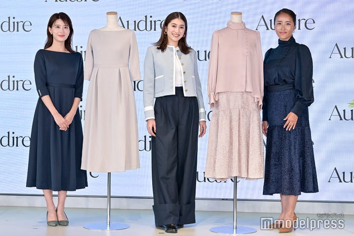 (左から)郡司恭子アナウンサー、モデルの有末麻祐子、 LIFE CREATE代表取締役の前川彩香氏(C)モデルプレス