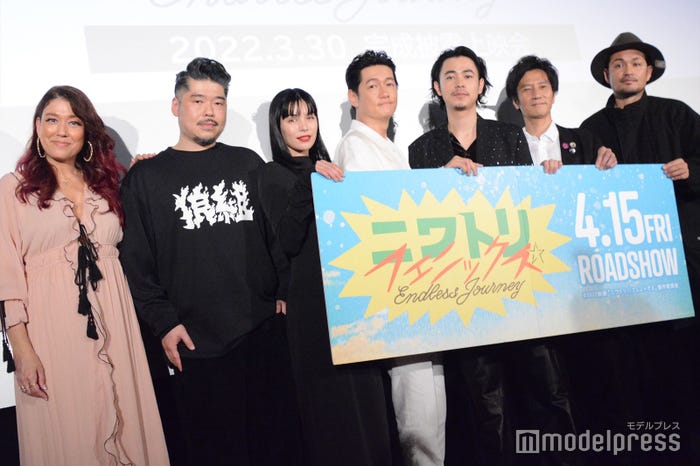 LiLiCo、かなた狼監督、紗羅マリー、井浦新、成田凌、津田寛治、阿部亮平(C)モデルプレス