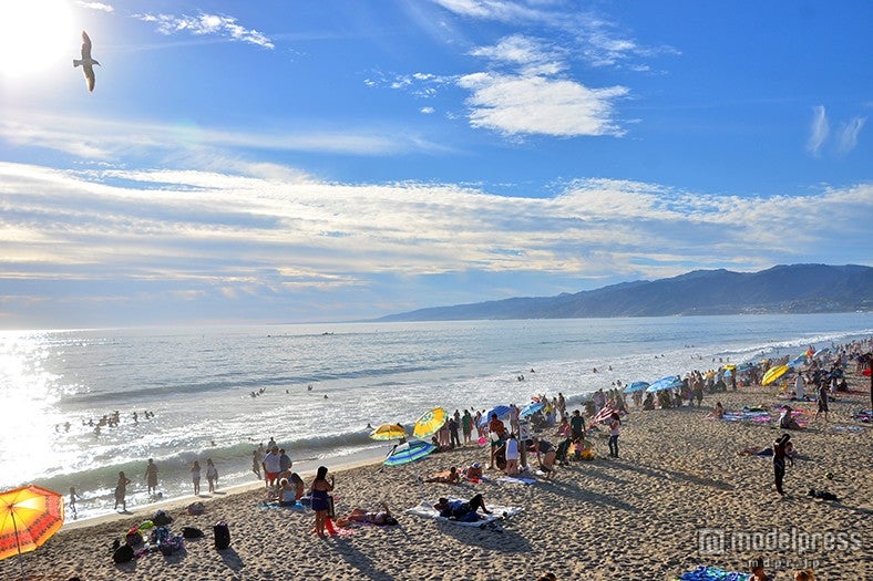 ゴール地点のサンタモニカビーチ