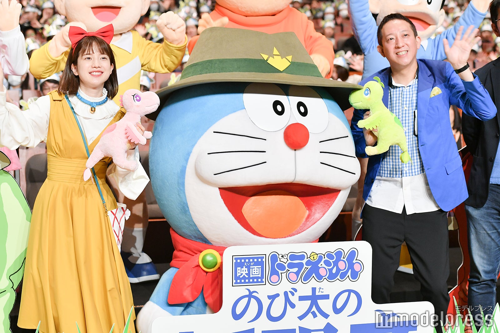 弘中綾香アナ、ドラえもん、高橋茂雄（C）モデルプレス