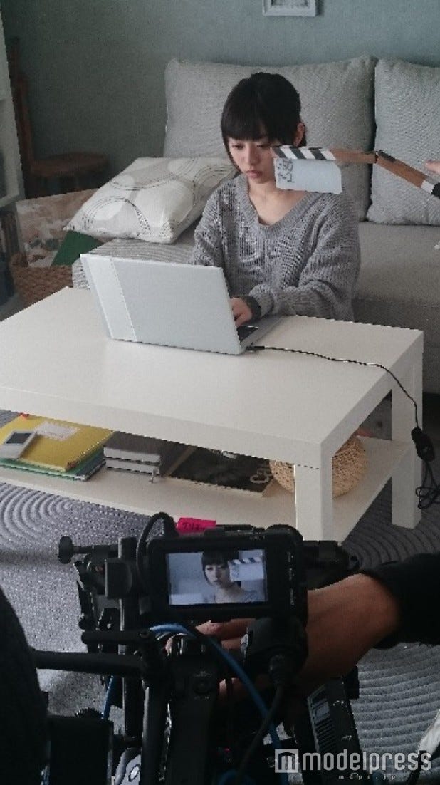 伊藤寧々/撮影中の様子