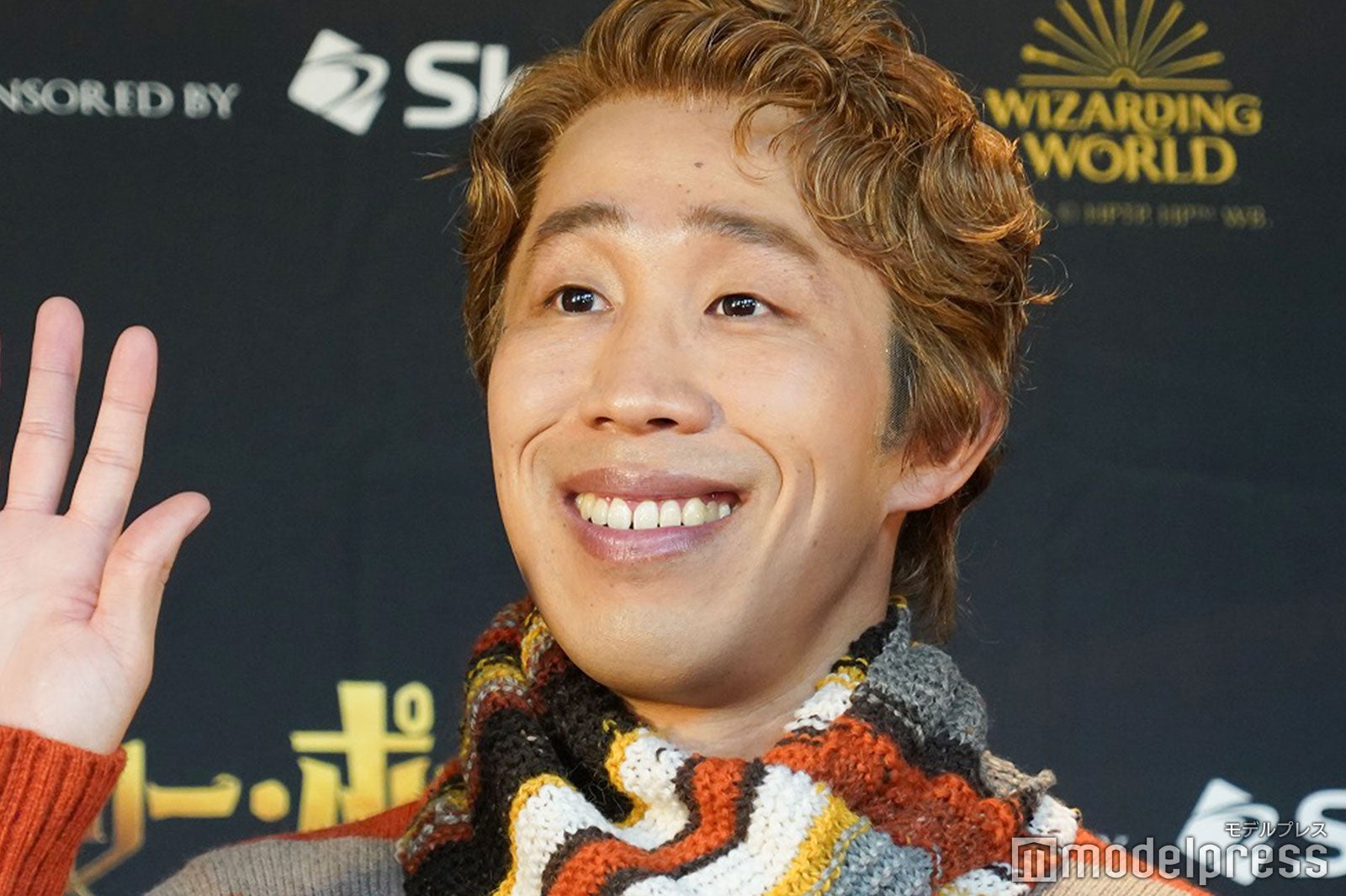 舞台「ハリー・ポッターと呪いの子」7月デビューキャストの会見取材に応じたひょっこりはん（C）モデルプレス