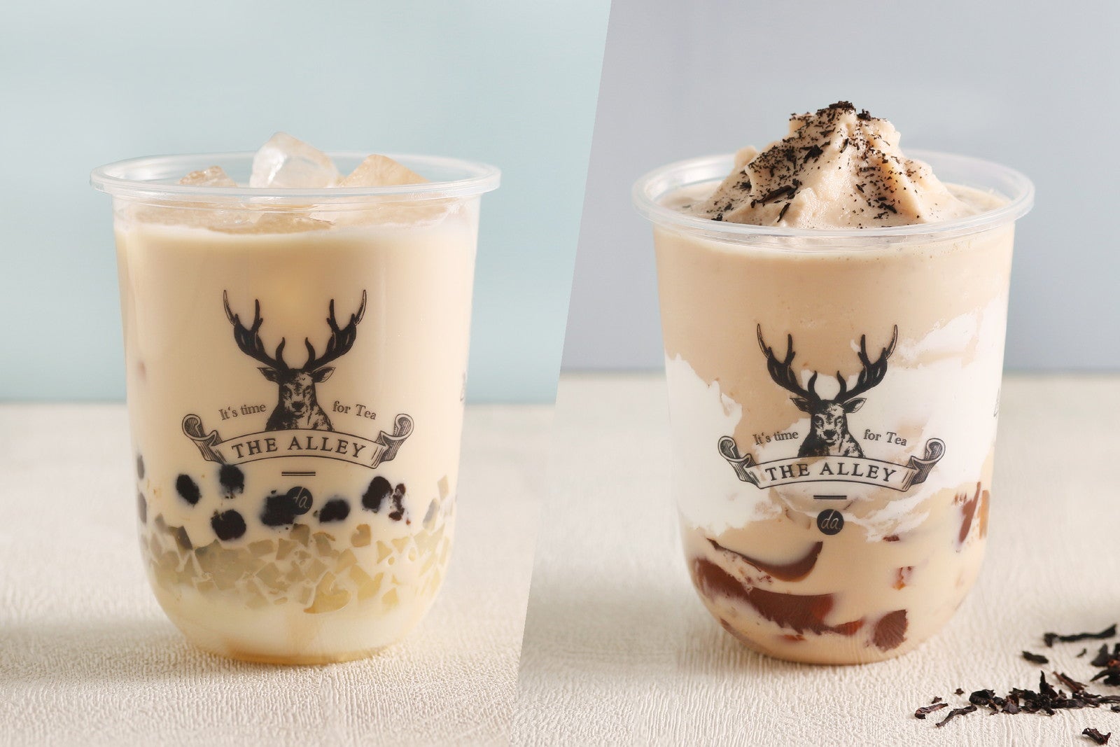 ロイヤルNo.9ティーフローズン　cold / M 710円　L 820円、三食感ミルクティー　cold / M 700円　L 810円／提供画像