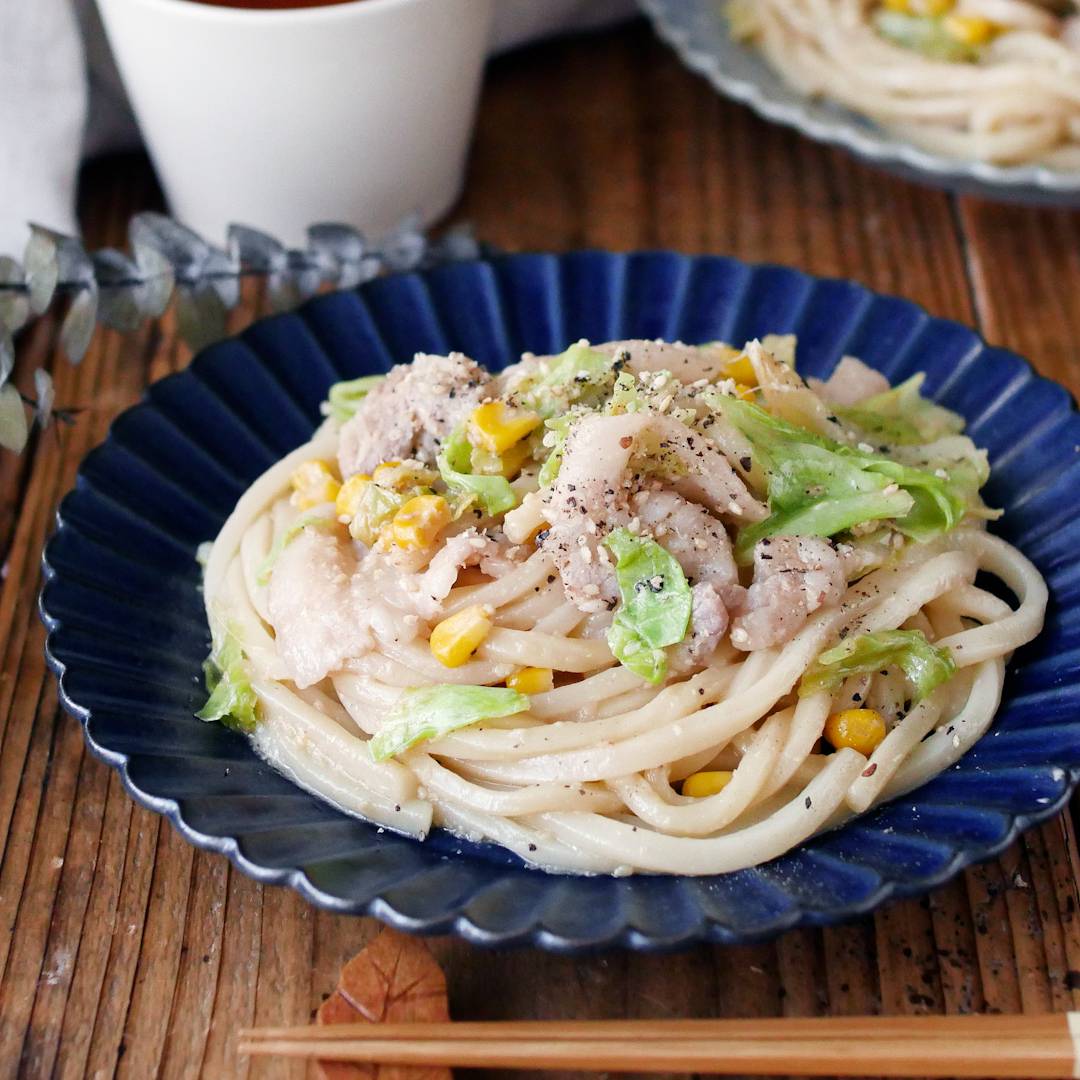 レンジでパパッと!ごまみそうどん