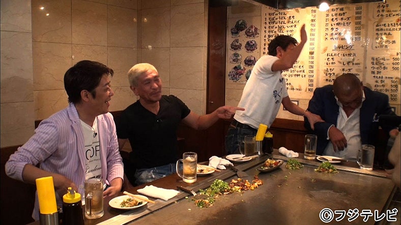 （左から）坂上忍、松本人志、浜田雅功、清原和博（C）フジテレビ